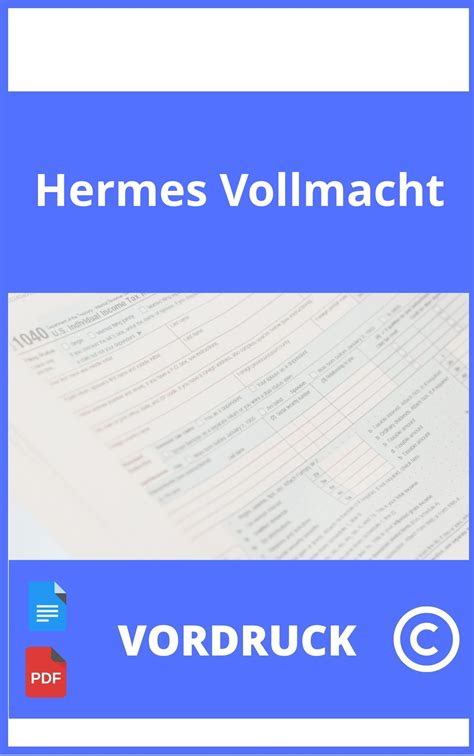 vollmacht hermes|hermes vollmacht formular.